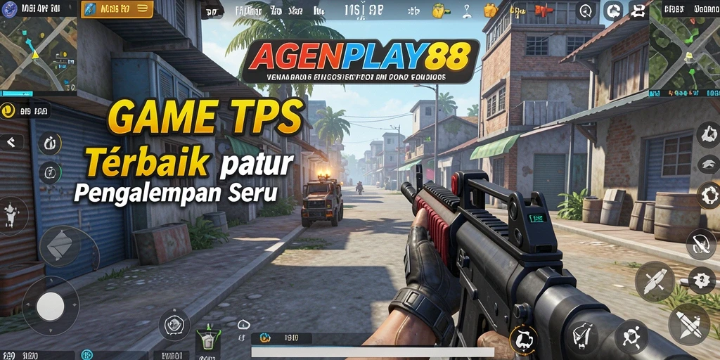 Tampilan seru gameplay AGENPLAY88 saat pertempuran TPS.