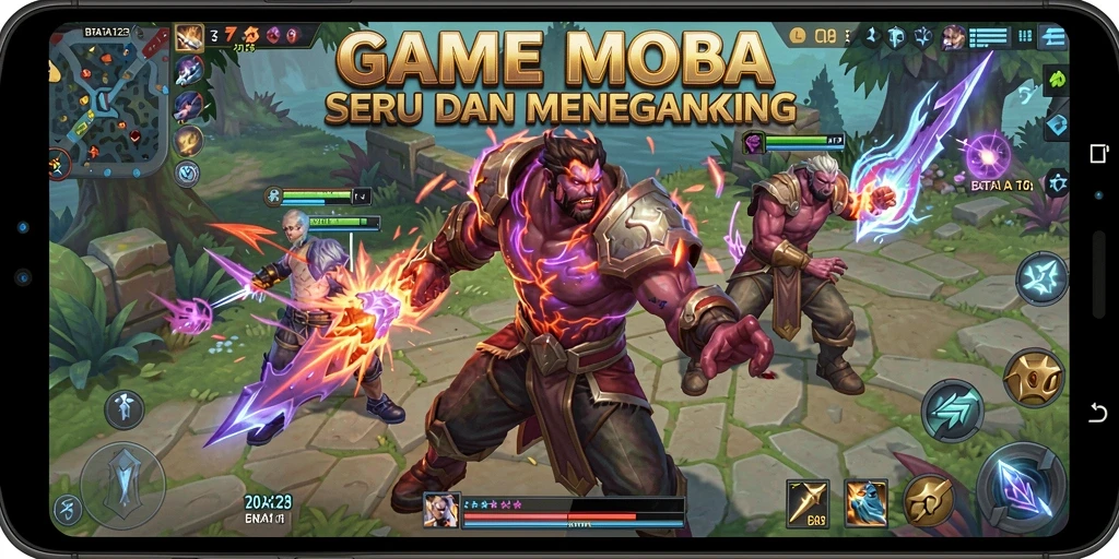 Gameplay seru BATA123 dengan pertempuran tim yang intens.