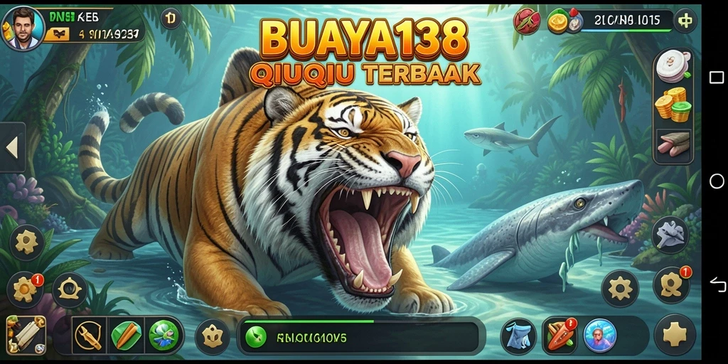 Tampilan gameplay seru dalam BUAYA138 QiuQiu.