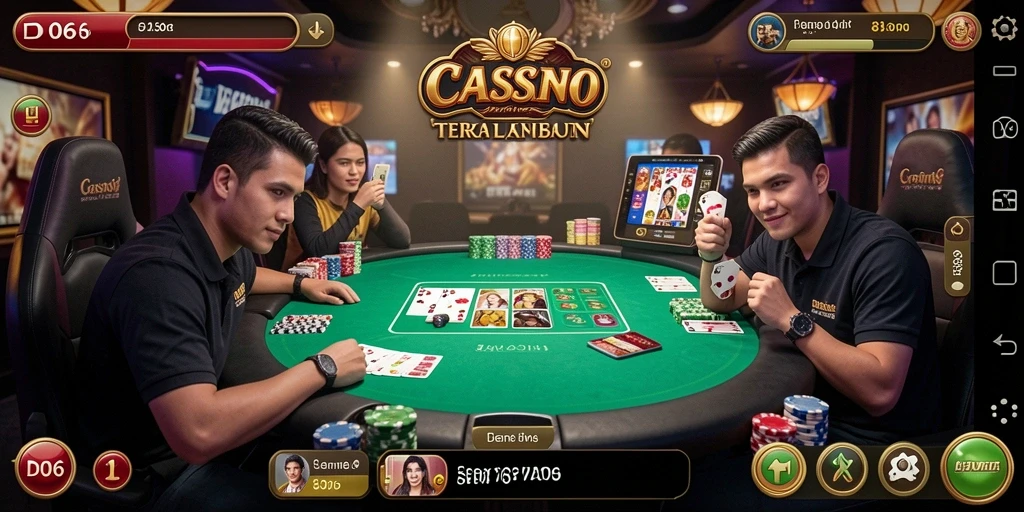 Tampilan gameplay D06 yang menarik dan interaktif dalam permainan Live Casino.