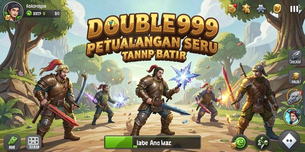 Tampilan gameplay <strong>DOUBLE999</strong> yang menarik dan penuh aksi.