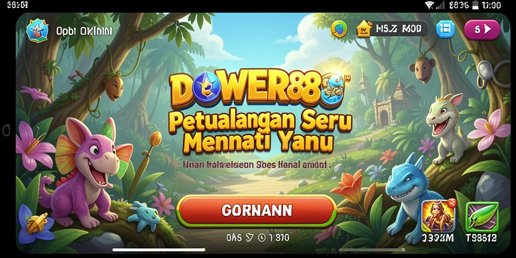 Gambar menampilkan aksi petualangan seru dalam DOWER88.
