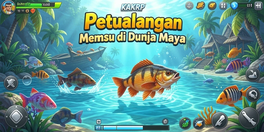 Tangkapan ikan yang menakjubkan dalam gameplay KAKRP.