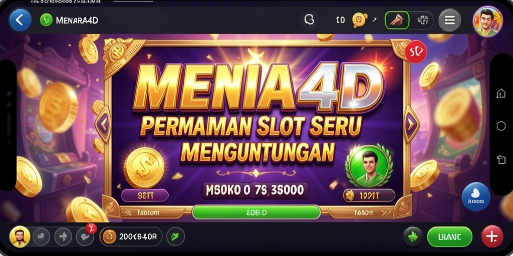 Screenshot gameplay MENARA4D dengan tampilan slot yang menarik.