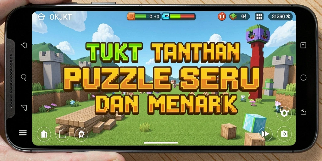 Gameplay seru dari puzzle OKJKT yang menantang otak.